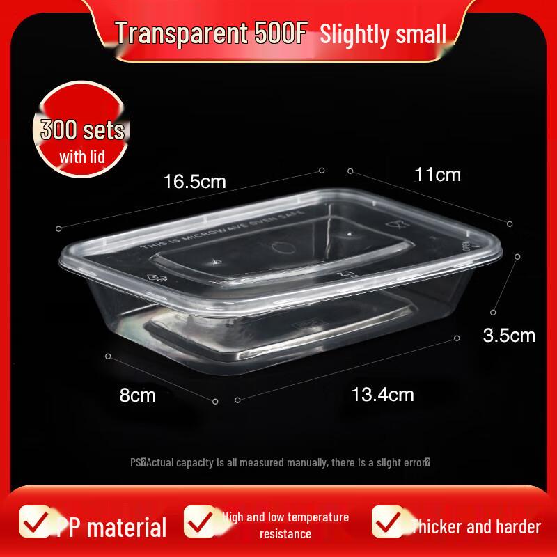 Disposable Plastic Rectangular Food Container