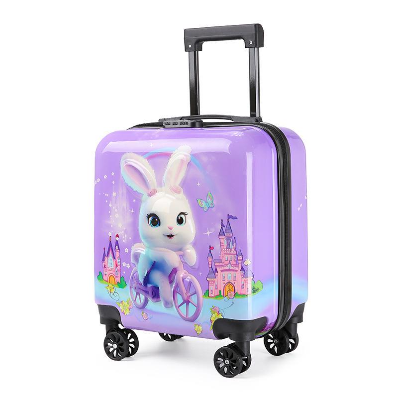 Children's Cartoon Trolley Suitcase with Universal Wheels - Ideal for Boys and Girls