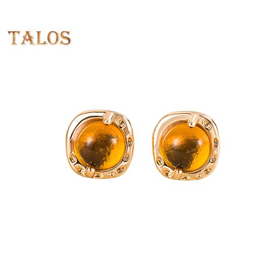 

1 пара женских серег-гвоздиков в стиле ретро геометрической формы, янтарные гладкие легкие украшения для ушей, женские серьги-гвоздики для выпускного вечера, коктейля и вечеринки жёлтый