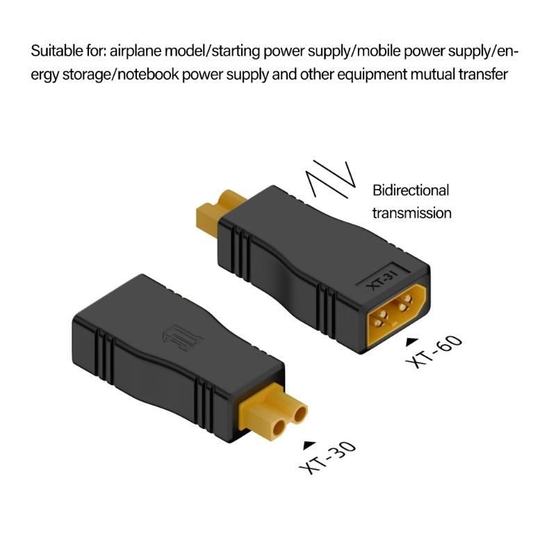 High Efficiency XT30 / XT60 /Type C Male Female Fast Charge Adapter for Quick Charging Drones and Electronics