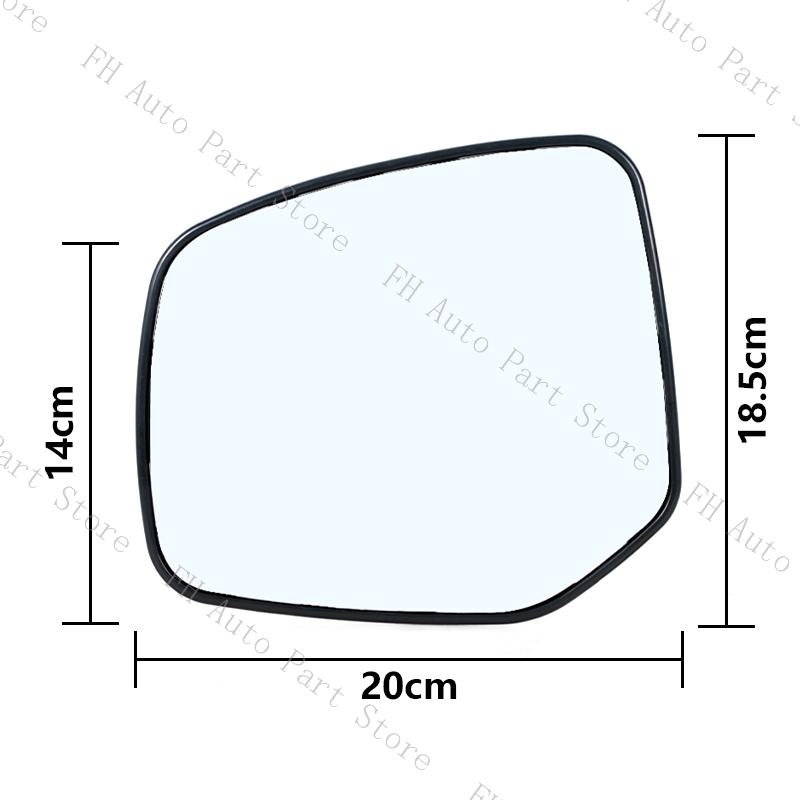 Car Outside Wing Door Side Rearview Mirror Lens Glass With Heated For Toyota Land Cruiser 300 LC300