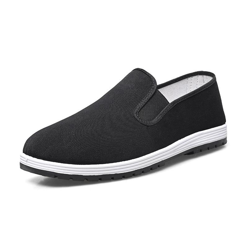 New Cloth Shoes Men's Spring and Autumn Single Shoes Casual Shoes Light and Comfortable Versatile Board Shoes Men