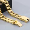50/60CM Long 12MM Wide Cuban Link Chain Necklaces for Men Solid Stainless Steel On Neck Chains Party Male Jewelry Gifts 5 Color