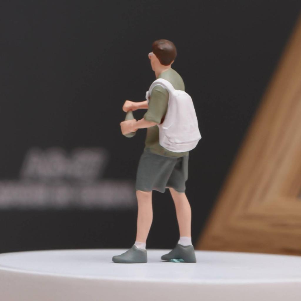 Casual Clothing Resin Miniature Male Figure Hand Painted 1 64 Scale for Diorama