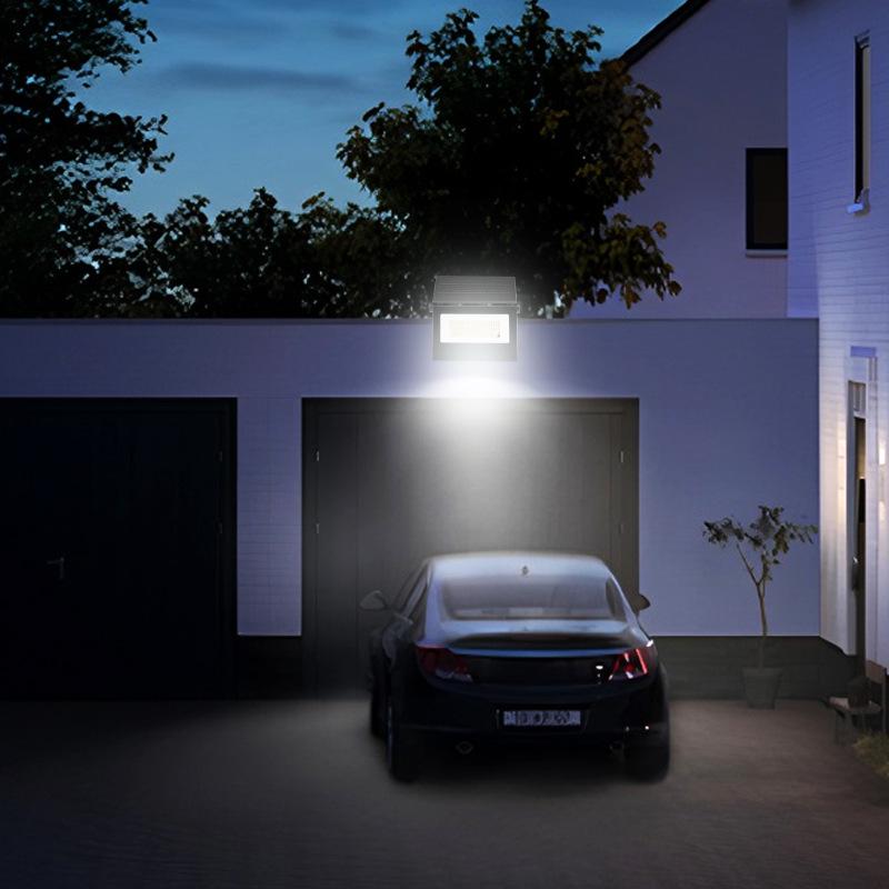 Foldable Solar LED Floodlight with Motion Sensor - Ultra-Bright Outdoor Courtyard Wall Light