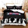 Cool Personality Bleach Anime Characters New Duvet Cover Set Soft Microfiber Breathable Bed Set for Teens Adults Bedroom Kisuke