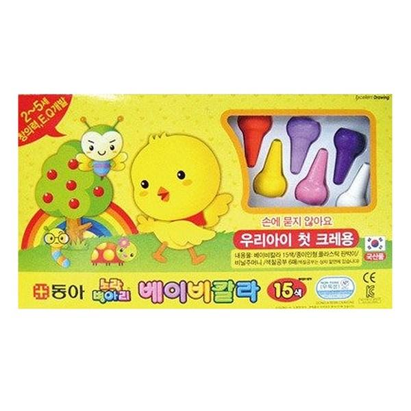 

Цветной карандаш Donga Yellow Chick Baby Color, 15 цветов, 1 штука, корейские игрушки
