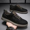 Fashion Men's Leather Shoes Casual Comfort Cricket Shoes Fashion Sneakers For Men Lightweight Driving Shoes