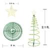 LED Solar Powered Christmas Tree Warm Light Floor to Ceiling Wrought Iron Outdoor Courtyard Decorative Landscape Street Light