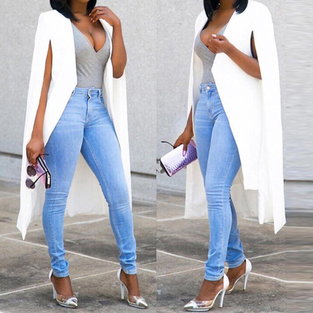long blazer cape