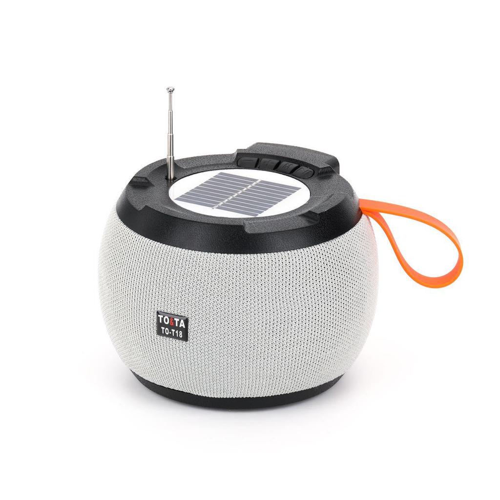 T18 Solar Bluetooth Speaker: Long Battery, FM Radio, Outdoor HIFI Sound Subwoofer