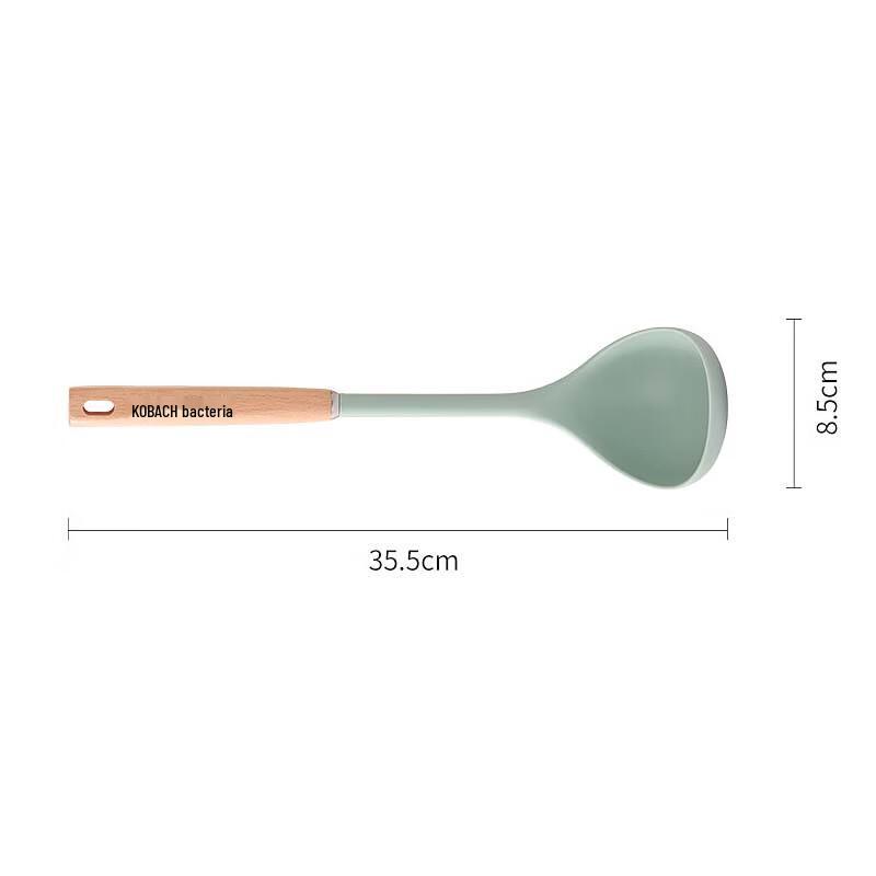 Kambach Beech Wood Silicone Utensil Set