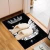 1PC Custom Name "Royal Angelic Crown" Theme Floor Mat Ideal for Living Room, Game Rooms, Office, Bedroom, Floor Mat Playful Design