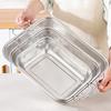 Drain Basket Pasta Strainer with Handle Large Capacity Rust-Resistant Dishwasher Safe Rice Noodle Filter Kitchen Colander
