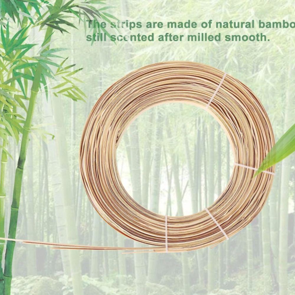 7pcs Flat Cane Reed Strips 0.6 Inch Flat Cane Reed Strips Natural Bamboo Wide Strips  DIY Crafts