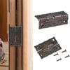 2 Travas Antigas para Fecho 4 Dobradiças 28 Parafusos para Malas Estilo Borboleta Gravada