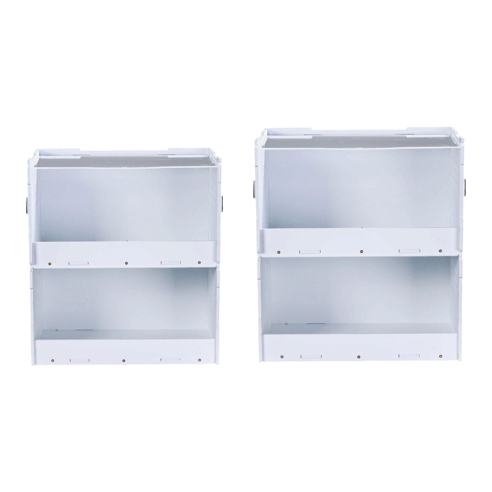 

Reptile Feeding Box with Ventilated Holes Transparent Window Reptile Terrarium Tank for Turtle Frogs Snails Bearded Dragon Snake S