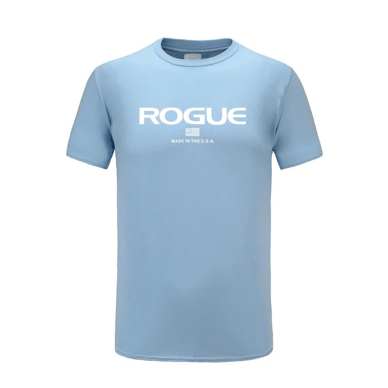 Rogue Fitness Custom Print T-Shirt for Casual Crew Neck Short-Sleeve Fashion Summer T-Shirts Tops Regular and Oversize Te