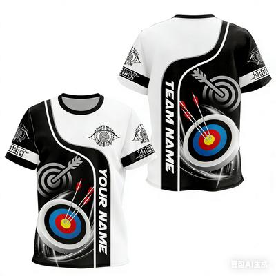 Archery Sports 3D Print Men's T-shirts Personalized Club Team Member T-Shirt Fashion Loose Short Sleeve Comfortable Plus Siz T-shirts