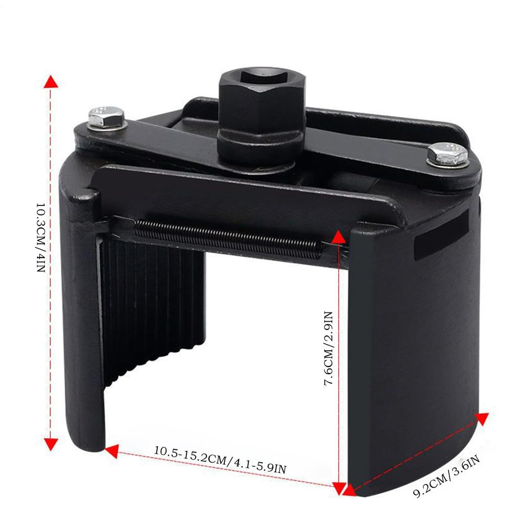Huxibai Filter Wrench, Filter Removal Tool, Durable Stable Metal Separator Engine Replacement for Car, Truck, Car, Home