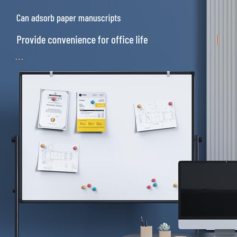 Deli 120x90cm H-Type Magnetic Stand Whiteboard