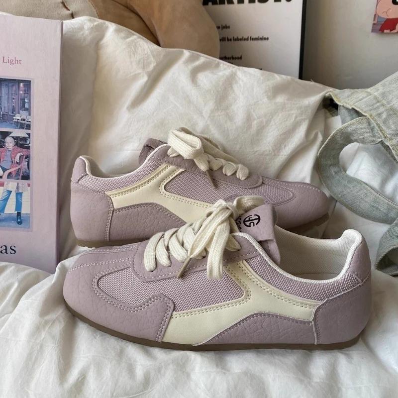 Fashion Fashion 2025 Lace Up Women's Sneakers Shoes Designer Luxury Original Deals Korean Comfortable and Elegant Trends Ladies Footwear