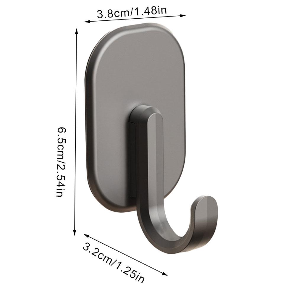 Non Perforated Refrigerator Magnetic Hook, Household Door Rear Hook, Multifunctional Thickened Strong Suction, Reusable Suction