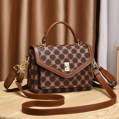 Popular Bag Women's 2025 New Versatile Portable Small Square Bag Fashionable Foreign Style Shoulder Messenger Bag Women's Bag Women's Bag