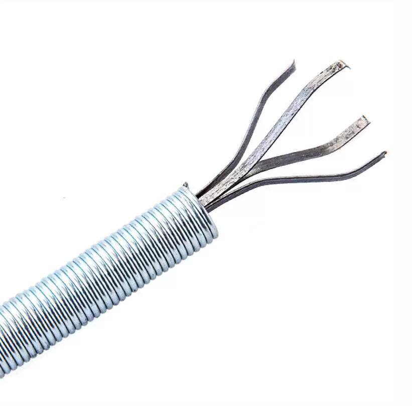 60cm Drain Cleaner Kitchen Cleaning Tools Plumbers Snake Pipeline Dredge Sink Hair Brush Cleaner Bend Sink Tool with Spring Claw