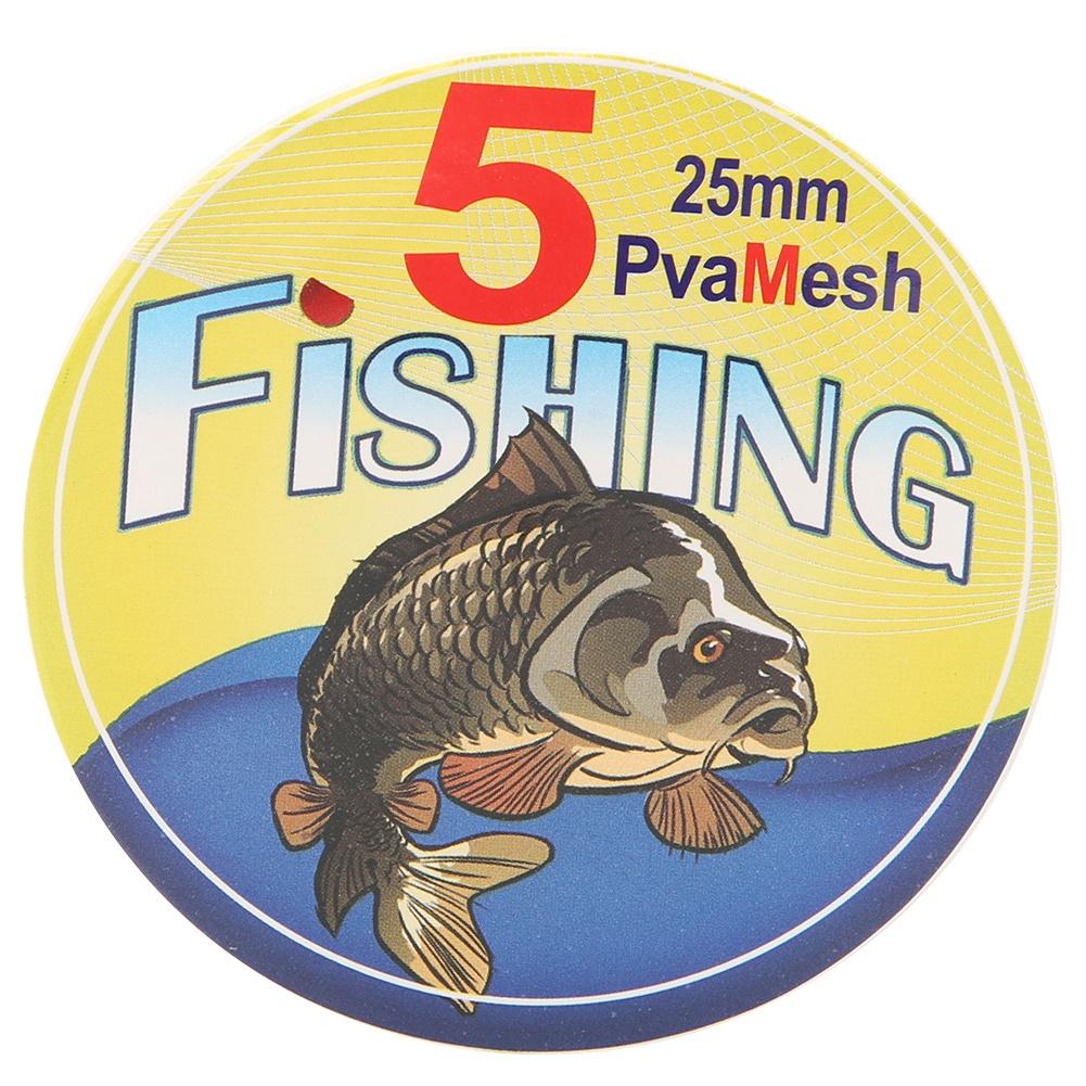 5M PVA Angelwerkzeug Nestschläger Wasserlösliches Netz Angeln Last Köder Zubehör (25 mm)