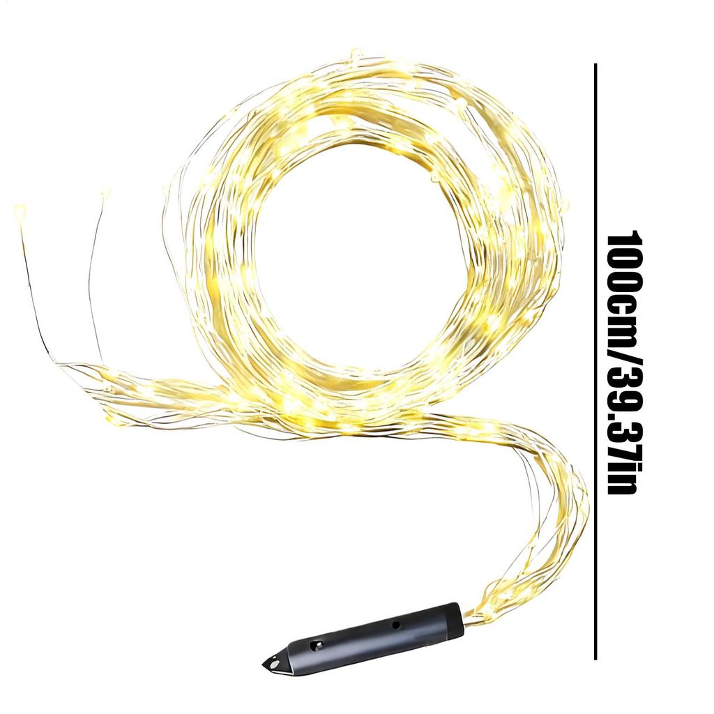 Christmas Tree Lights LED Ambient Lighting Battery Operated Wire Christmas Lights For Living Room Party Fences Railings Yard