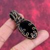 Black Onyx Pendant Copper Wire Wrapped Pendant Handmade Pendant Black Onyx Gemstone Jewelry Decent Pendant Gifts for Mom Copper Wire Jewelry