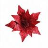 Fabric Christmas Glitter Flower 29 CM Christmas Tree Decorative Flowers  Xmas