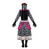 Ghost Bride Cosplay Costume Dress Mexican Day Of The Dead Colorful Flower And Rose Skull Print Horror Cosplay Halloween Costume