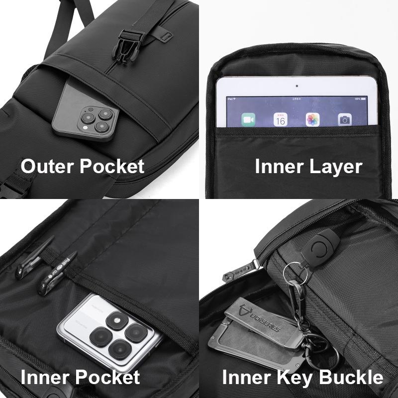 Fashion Casual Men Bag Waist Packs Crossbody Shoulder Bag For Men Stylish Man Handbag Chest Bag Presents For Men