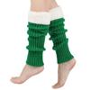Christmas Knitted Leg Cover Candy Color Leg Warmer Stacked Christmas Leg Sleeve Thickened Foot Cover Strap Leg Socks Girls