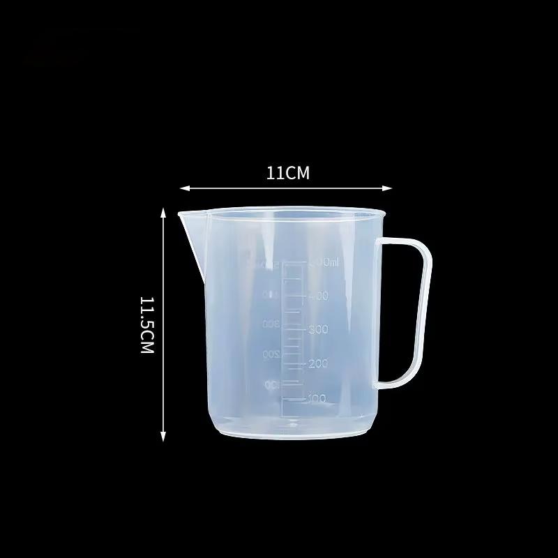 Plastic Graduated Measuring Cup Large Capacity Scale Laboratory Beaker Clear with Lid Transparent Mixing Cup Kitchen Measuring