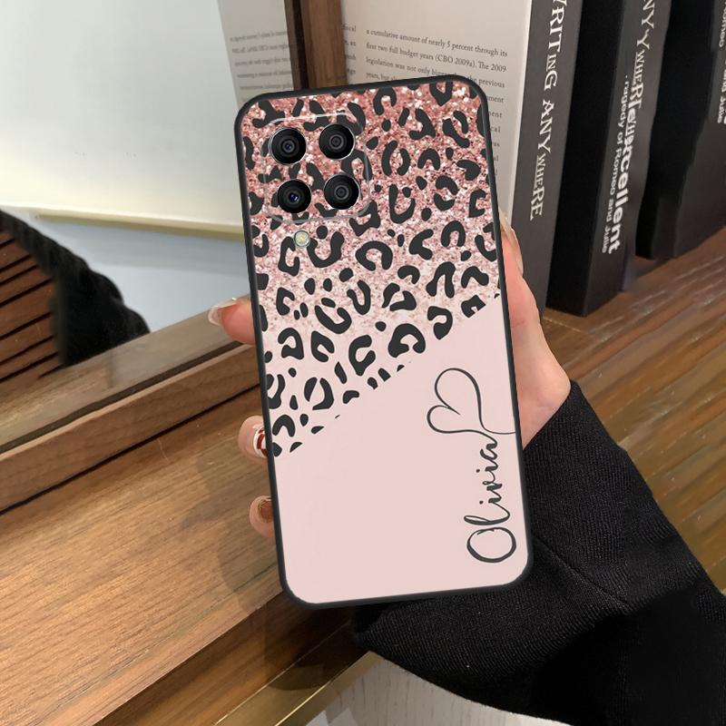 

Personalised Animal Print Name Heart Cover For Samsung Galaxy M23 M33 M53 M13 M51 M11 M31s M30s M12 M32 M52 M20 M14 M34 M54 Case Samsung M13 4G