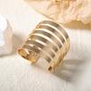 Punk Style Fashion Simple Personality Niche Design Sense Metal Hollow Ring Opening Women's Leisure Bracelet