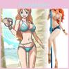 One Piece Nami Figurine Swimwear Pole Dance Anime Model Garnish Christmas Gift