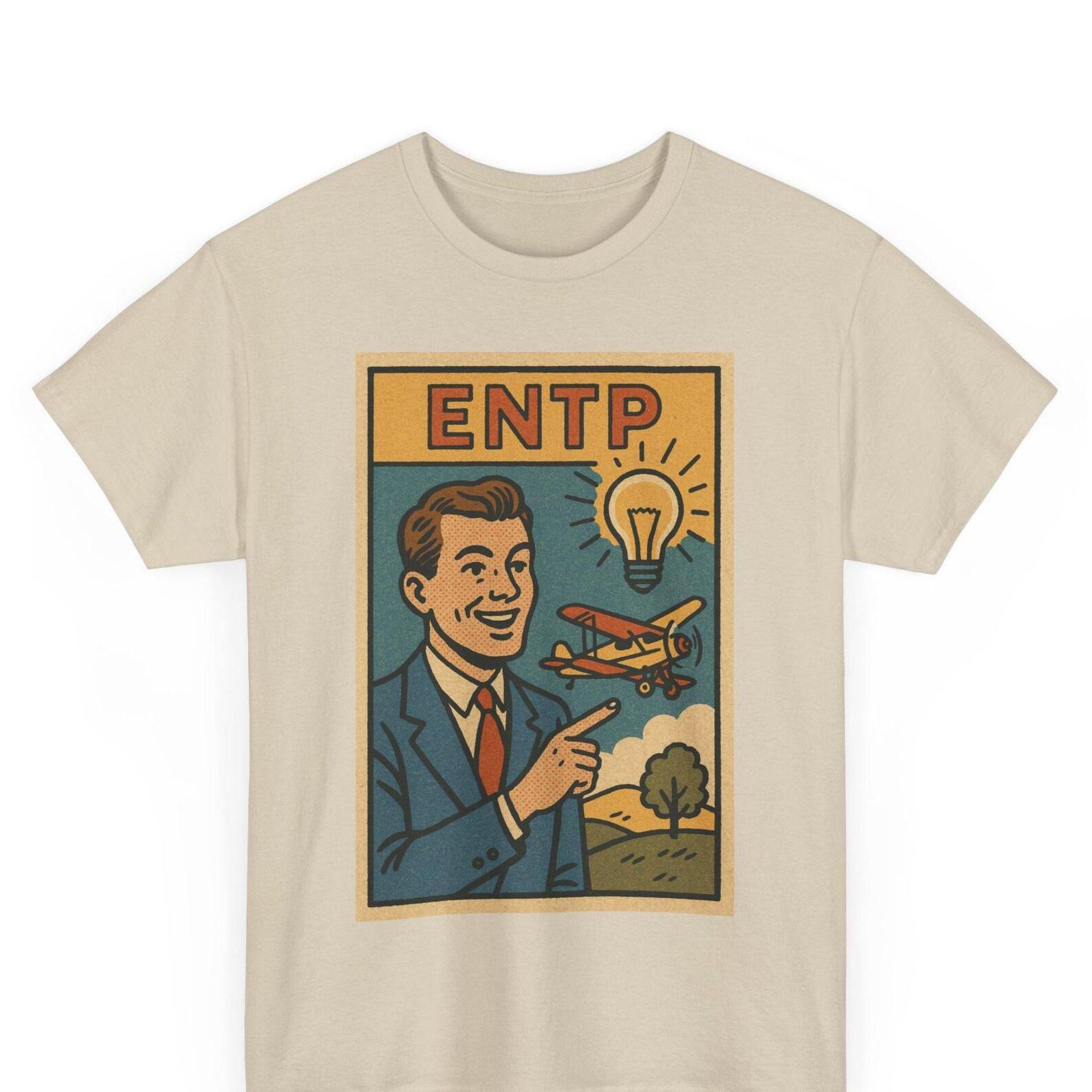ENTP Debater T-Shirt: Vintage Comic Style MBTI Graphic Tee M