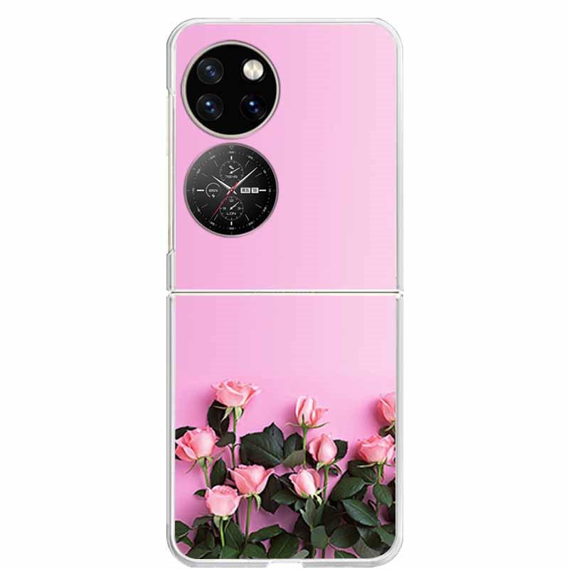 For Huawei P50 Pocket Case Transparent Clear Hard PC Phone Back Cover For Huawei P50 Pocket Cases P 50 Pocket 2022 Shells Capa
