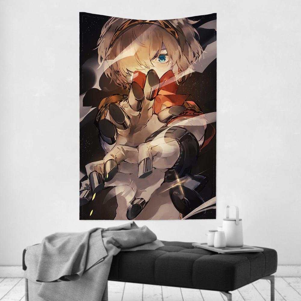 Aegis Animated Game P Persona 3 Tapestry Room Decor Wall Cloth Party Hanging Background Room Decor Baby Room