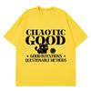 Chaotic Good Funny Cat Meme Tshirt Unisex Unisex Fashion Tshirt Shortsleeved Loose Casual Cotton Summer Tshirts Streetwear