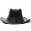 Vintage Western Cowboy Hats Solid Color Dress Hats Casual Tibetan Style Top Hat  Unisex