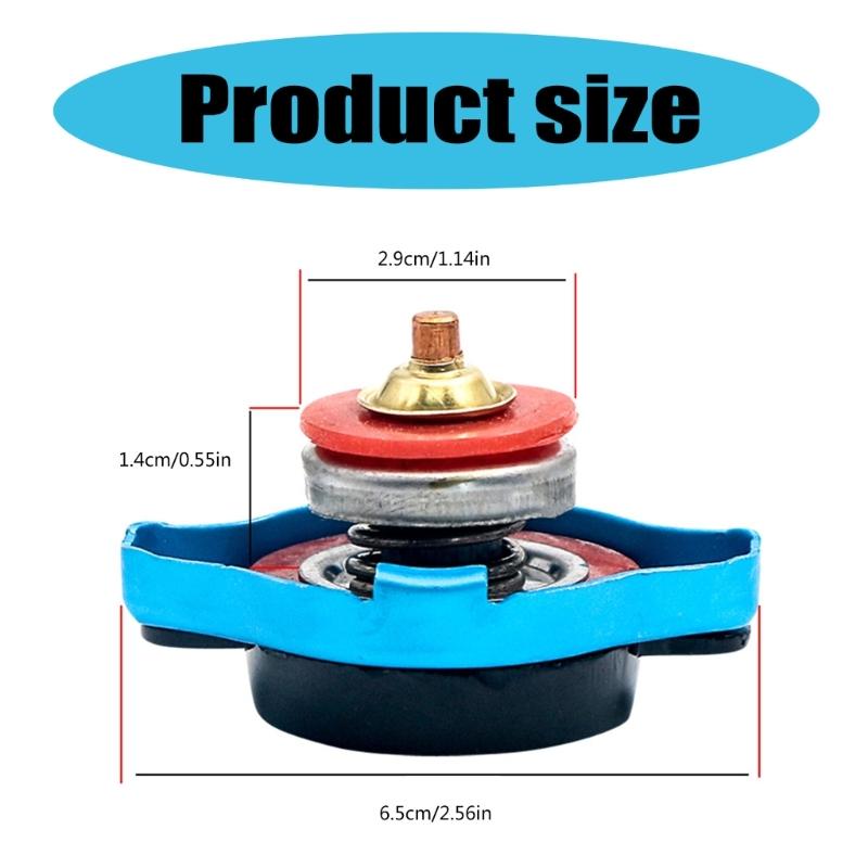Automotive Motorcycle Car Cooling Systems Radiator Caps With Built In Thermometer, Readout 0.9Bar Seal Easy Installation