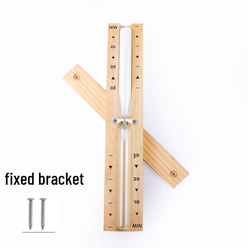 Wall-Mounted 15-Minute Rotating Wooden Sauna Hourglass Timer