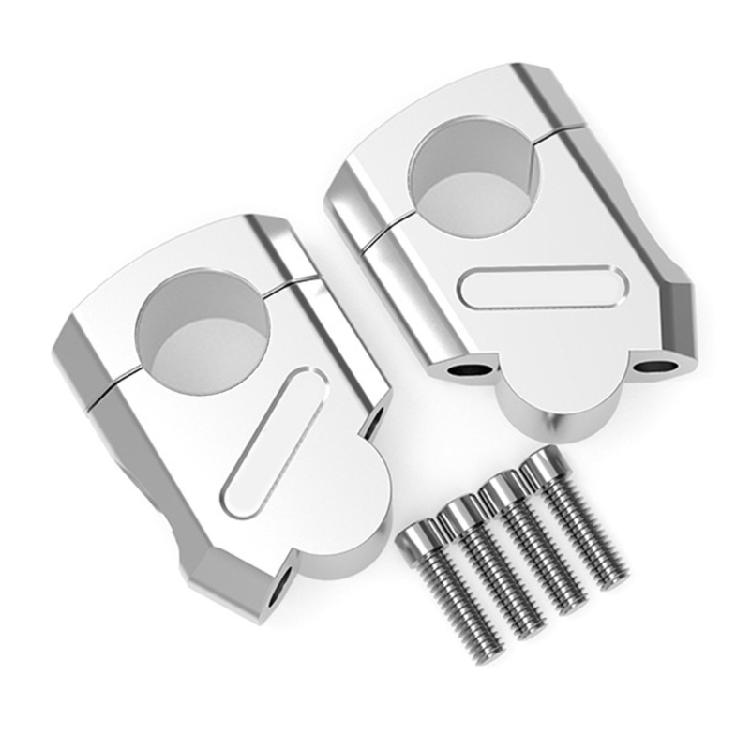 Strong strength Aluminum Handlebar Risers Optimized Ridings Position Easy Installation Handlebar Risers Pair for Motorcycles