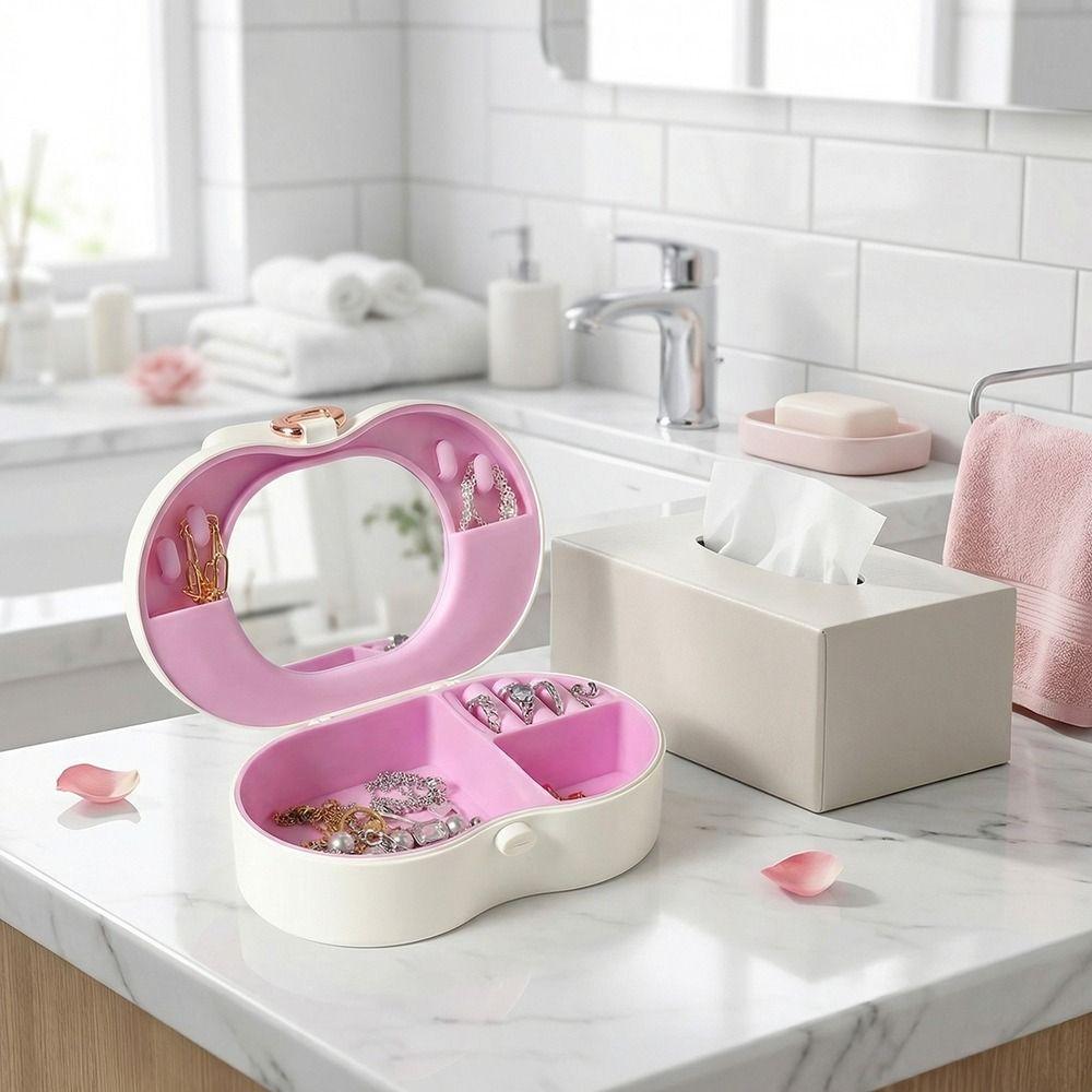 Compartment Jewelry Stand Holder Display Tray Rotating Plastic Stand Earring Ring Box Bracelet