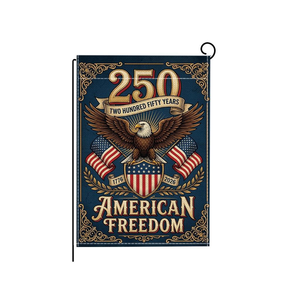 USA Independence Day 250th Anniversary Commemorative Flag Garden Flag Courtyard Atmosphere Decoration One Size